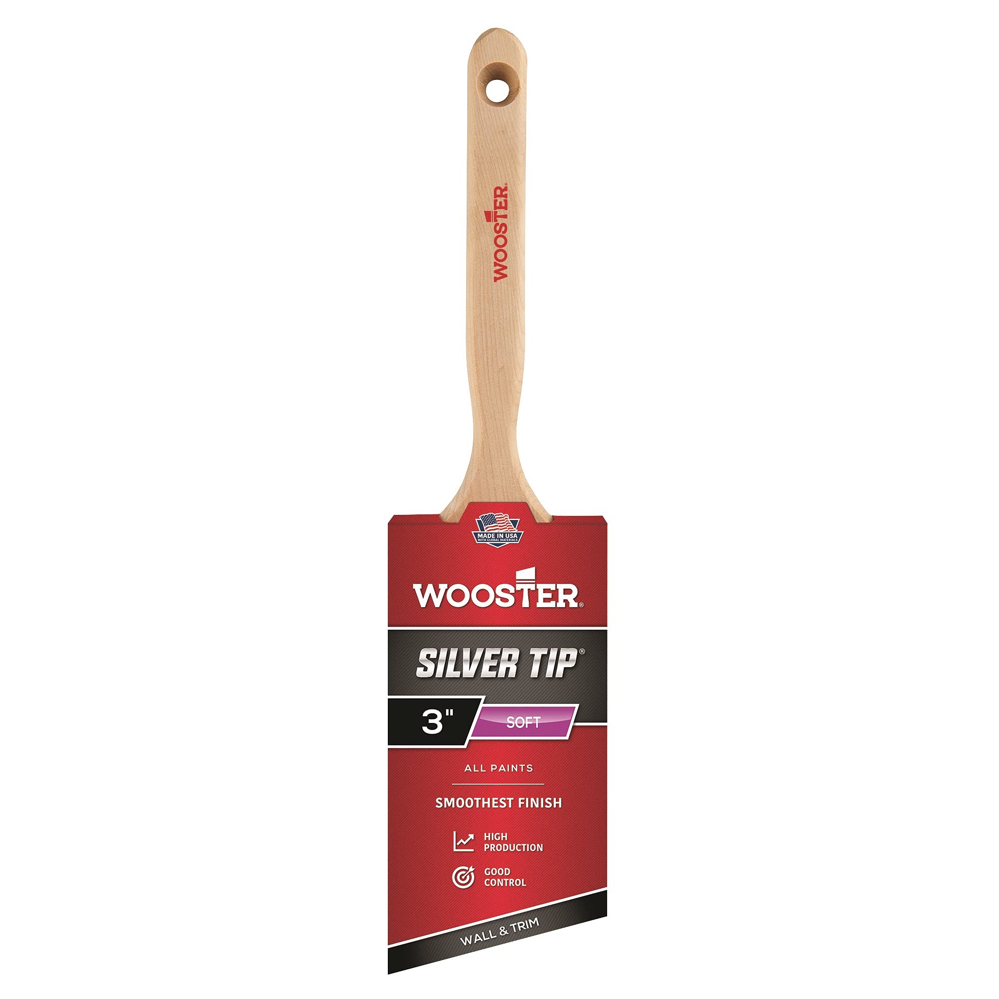 Wooster Silver Tip Angle Sash Polyester 3"