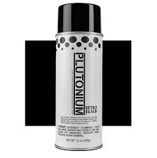 Plutonium Retro Black Spray Paint