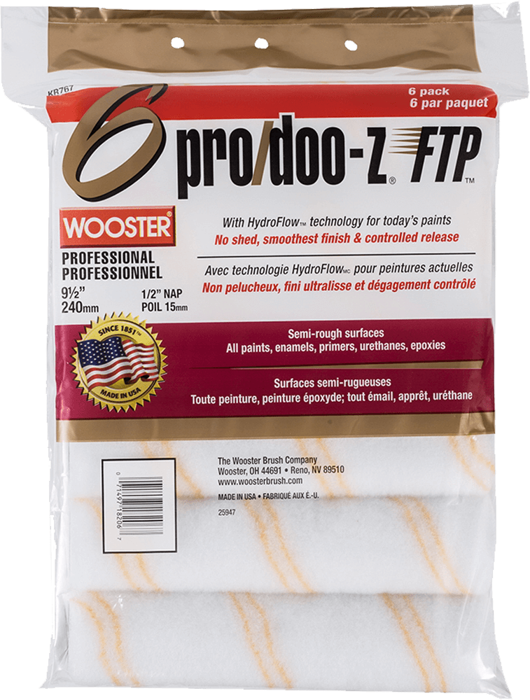 Wooster 15mm 6PK 9 1/2" ProDooZ FTP 1/2"